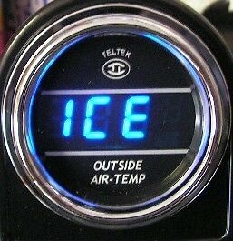 Automotive outside temperature gauge